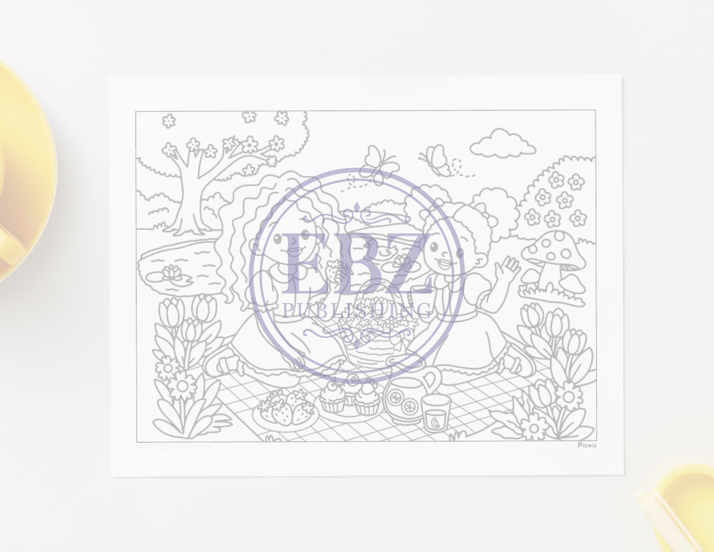 Little Ladies: Summer 26' - 5 Coloring pages