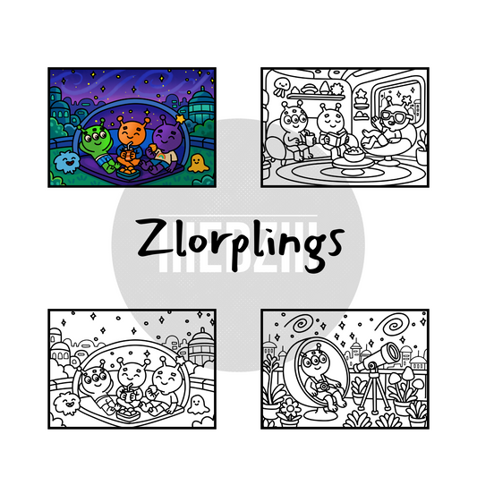 Zlorplings: Coloring Pages