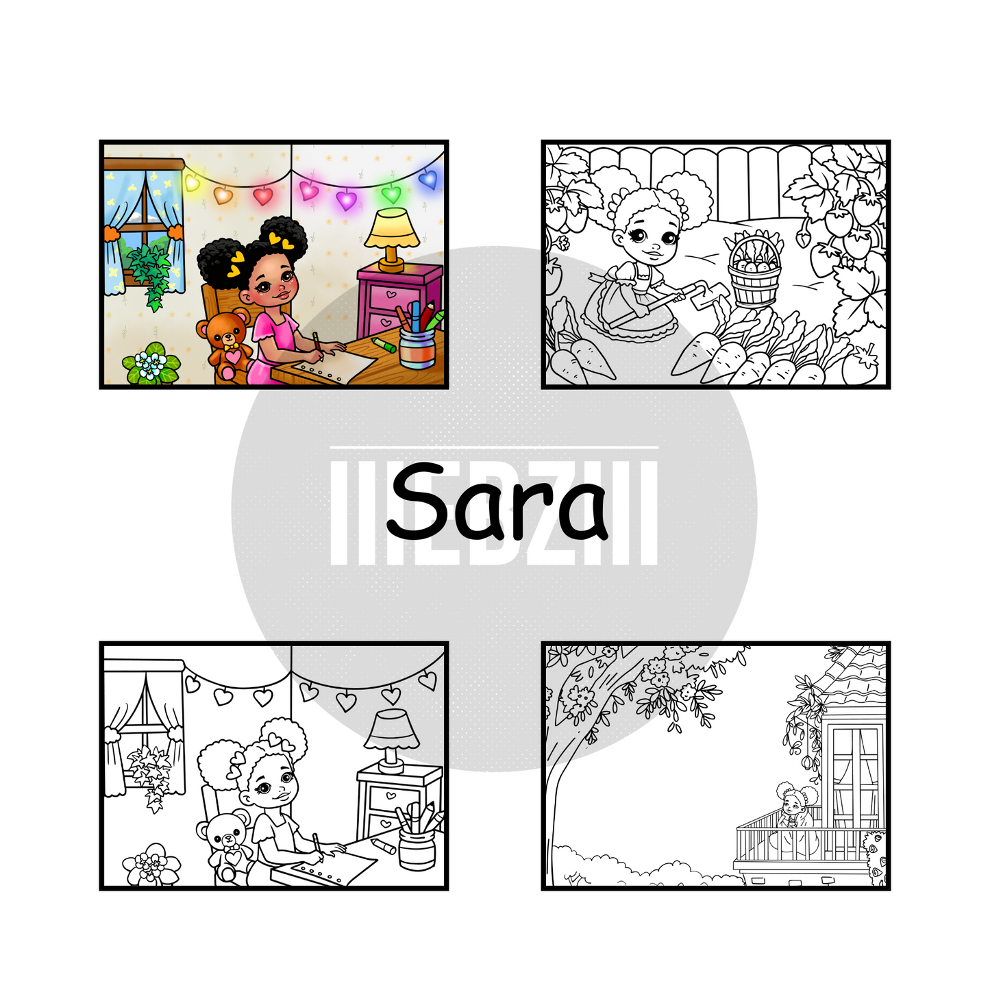 Sara: Coloring Pages