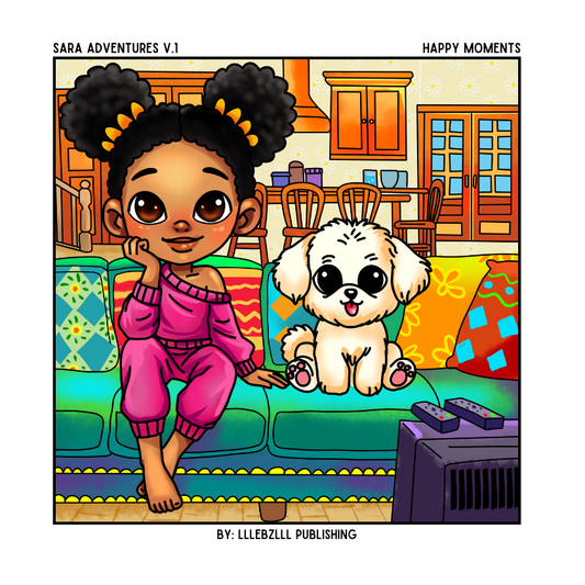 Sara Adventure's v.1: Happy Moments: A Cute Little Black Girl