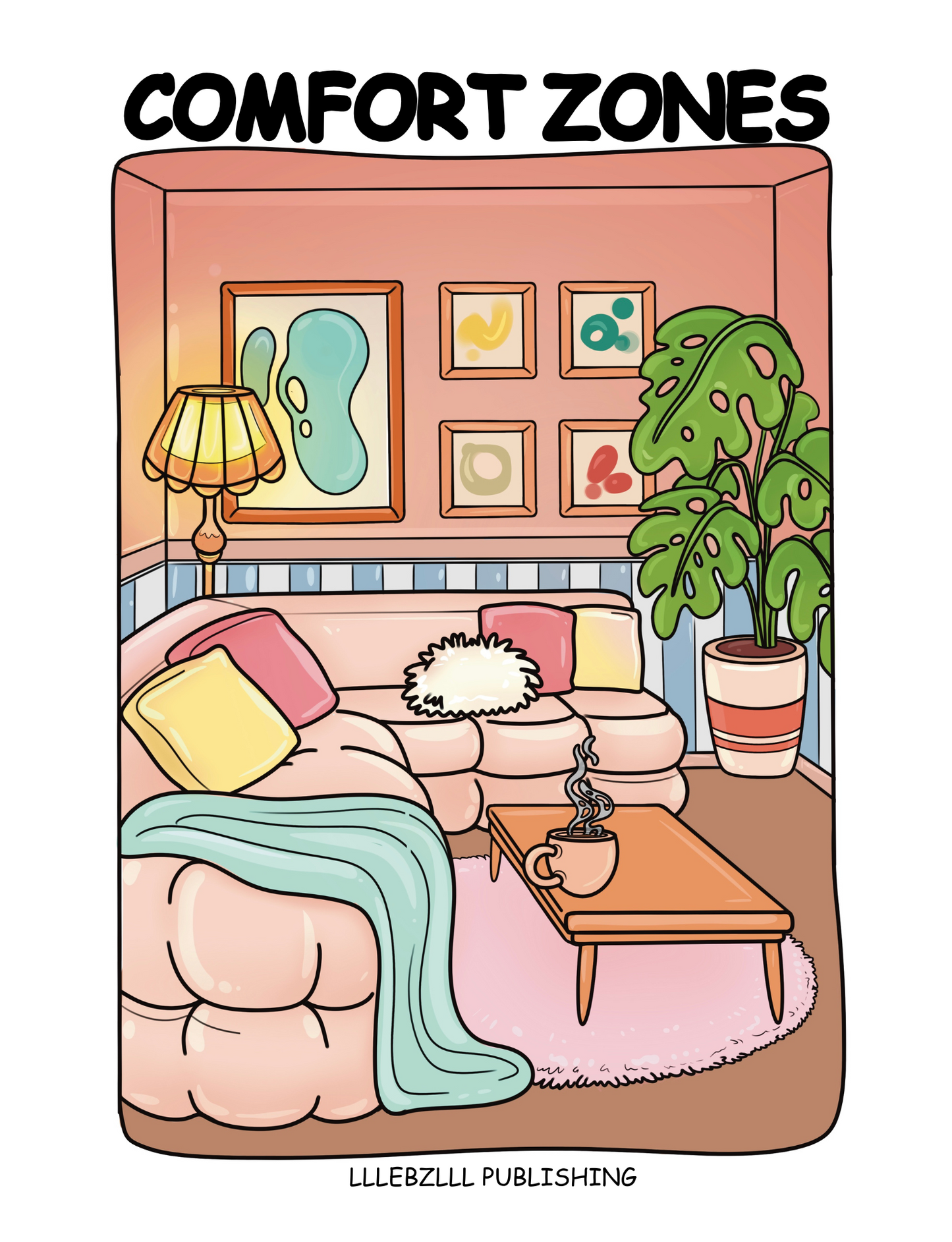 Comfort Zones: Relax and Unwind with Cozy Coloring Spaces