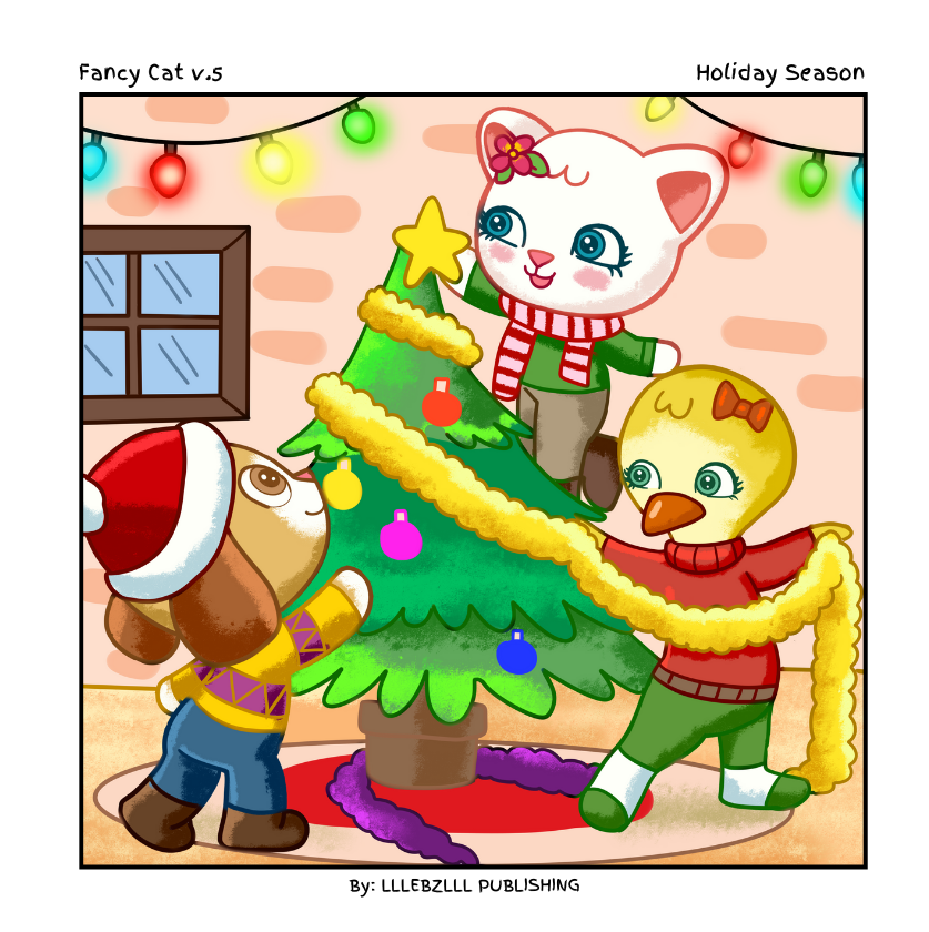 Fancy Cat v.5: Holiday Season: Super Cute, Fun and Easy Coloring for All Ages