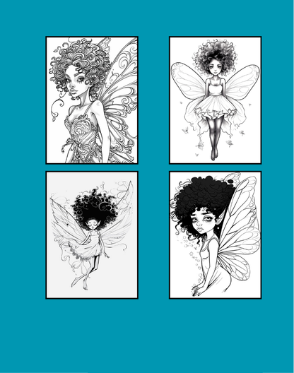 Melanin Magic - Special Edition: A black Fairy Coloring Book