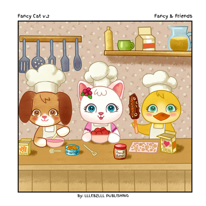 Fancy Cat v.2: Fancy & Friends: Fun and Easy Coloring for All Ages