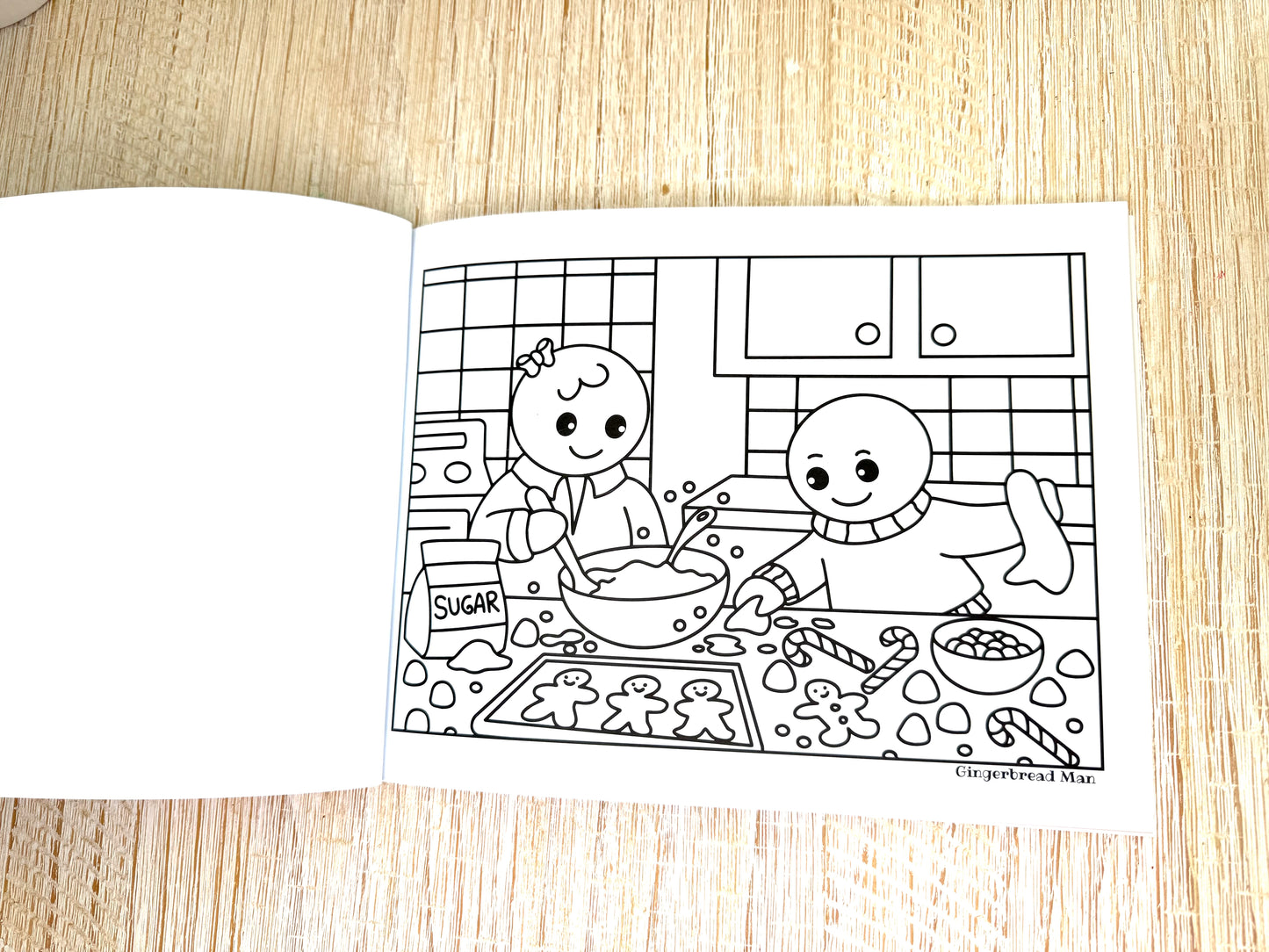Gingerbread Man Coloring Book Bundle (Card-stock)