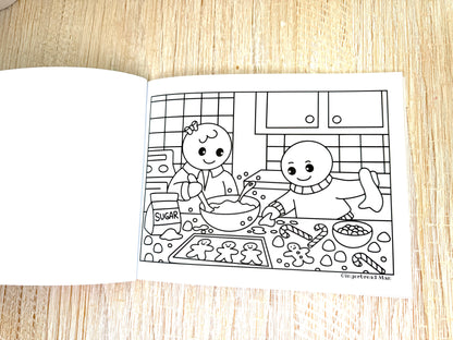Gingerbread Man Coloring Book Bundle (Card-stock)