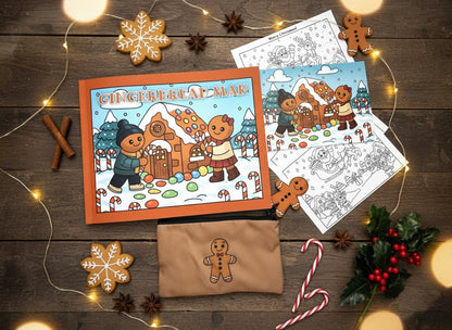 Gingerbread Man Coloring Book Bundle (Card-stock)