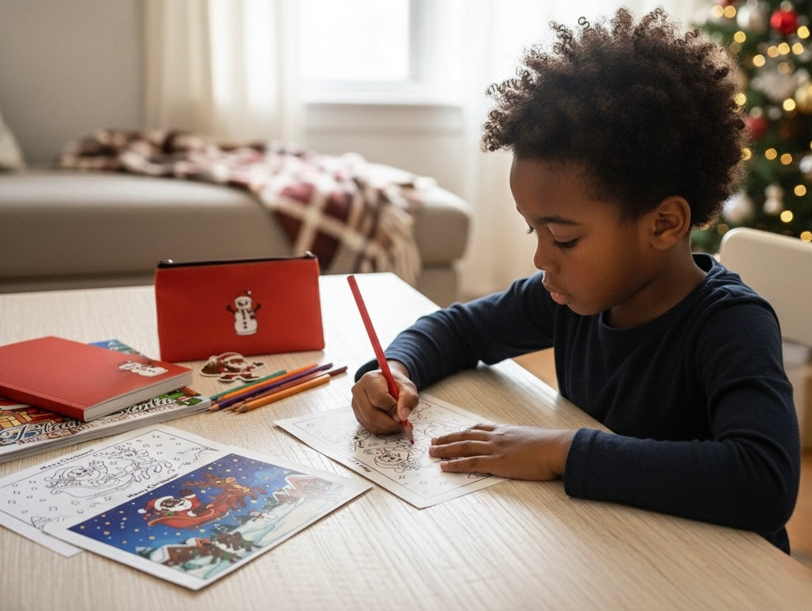 Black Santa Coloring Book Bundle