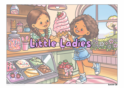 Little Ladies: Summer 26' - 5 Coloring pages