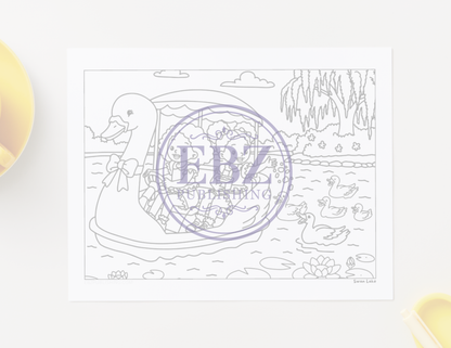 Little Ladies: Summer 26' - 5 Coloring pages