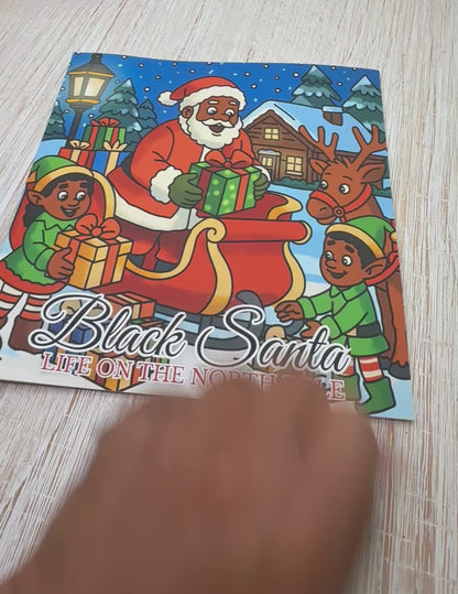 Black Santa Coloring Book Bundle